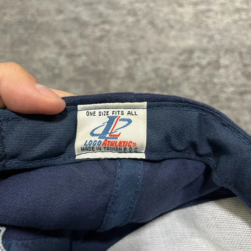 Vintage 90s Miami Dolphins Logo Athletic Hat NFL Blue Embroidered Adjustable Cap